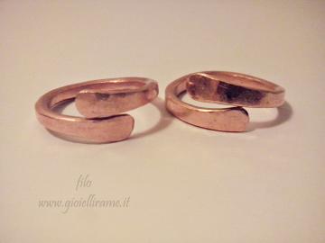 Anello unisex in rame artigianale