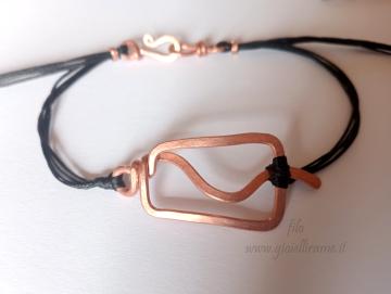 Bracciale artigianale in rame su commissione