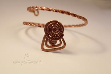 Bracciale artigianale in rame