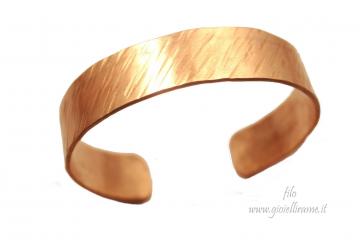 Bracciale artigianale unisex in rame Maya