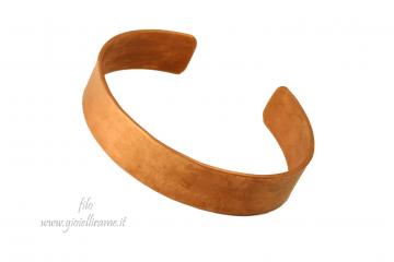 Bracciale artigianale in rame unisex Assiro silenzioso