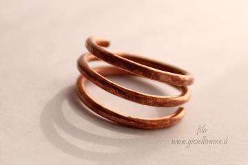Anello in rame artigianale Dubhe