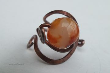 Anello "Scudo d'agata"