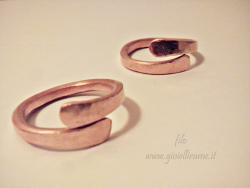 Anello in rame artigianale unisex