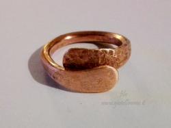 Anello artigianale in rame Unione